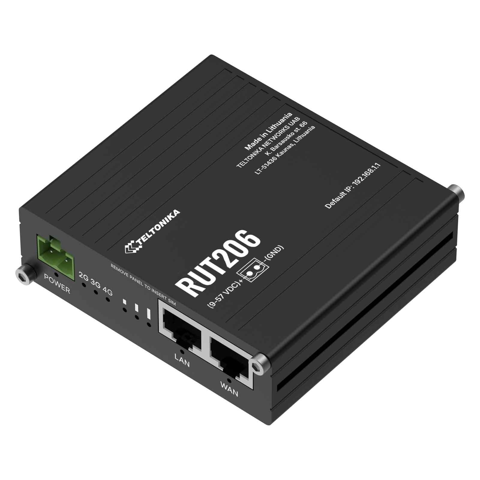 TELTONIKA Teltonika RUT206 Industrial Router 4G LTE with RS232 and RS485 - RETI | TecnoCARE.net Sabaudia, Latina, Terracina, San Felice Circeo e Pontinia