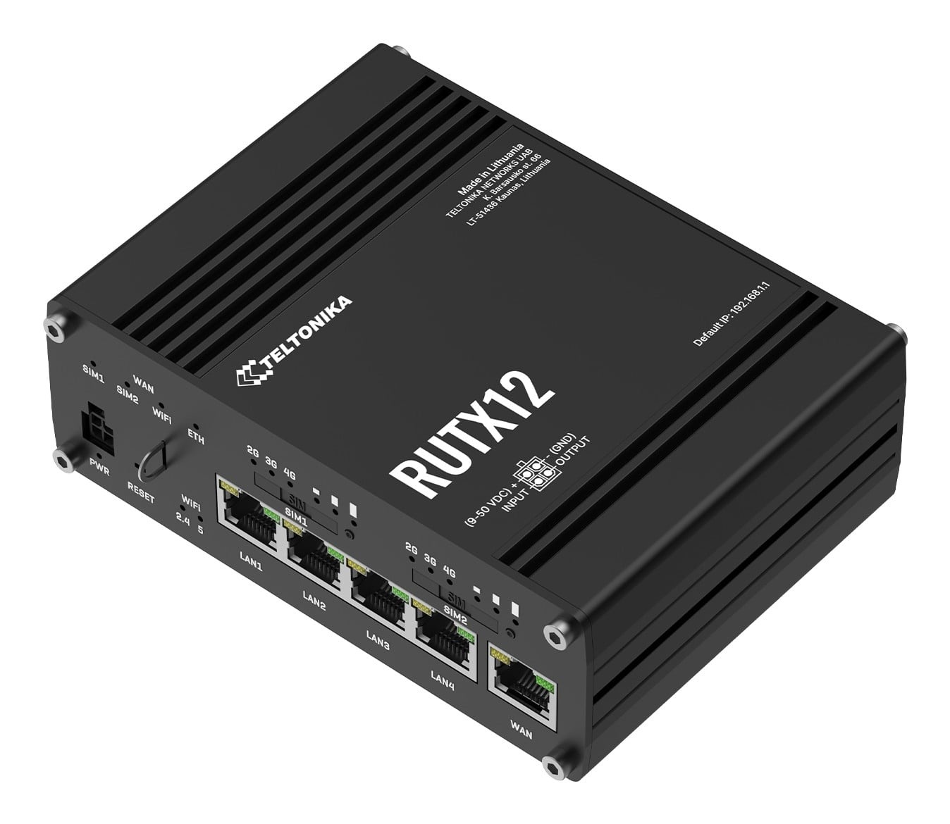 TELTONIKA Router industriale Teltonika RUTX12 4G LTE Cat 6 Dual-Band Wifi - RETI | TecnoCARE.net Sabaudia, Latina, Terracina, San Felice Circeo e Pontinia