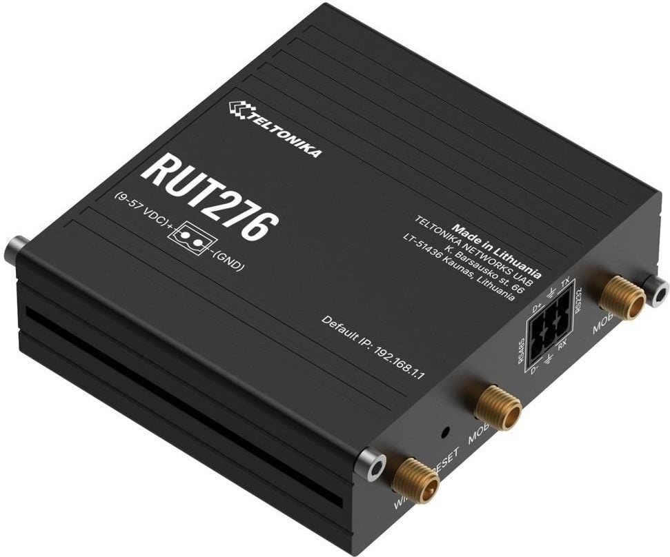 TELTONIKA Teltonika RUT276 Router cellulare industriale 5G Wi-Fi, RS232 e RS485 - RETI | TecnoCARE.net Sabaudia, Latina, Terracina, San Felice Circeo e Pontinia