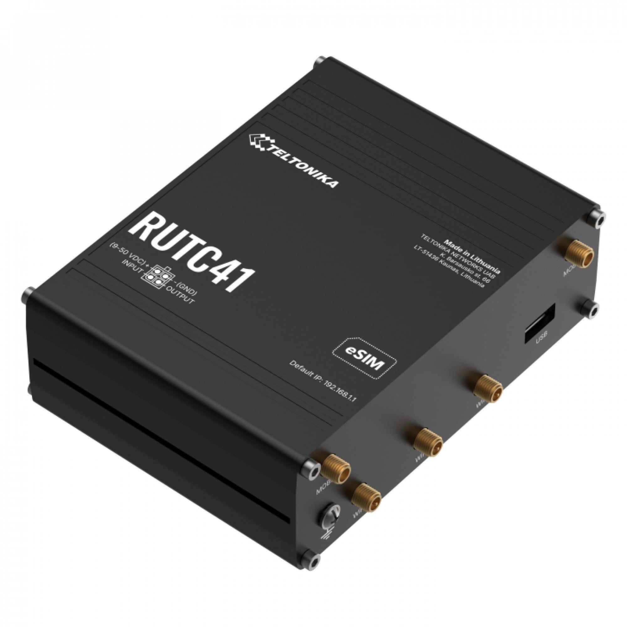 TELTONIKA Router Teltonika Networks RUTC41 (EU) 4G Cat 4 Edge con WiFi 6, supporto per docker, 5 porte ethernet, eSIM - RETI | TecnoCARE.net Sabaudia, Latina, Terracina, San Felice Circeo e Pontinia