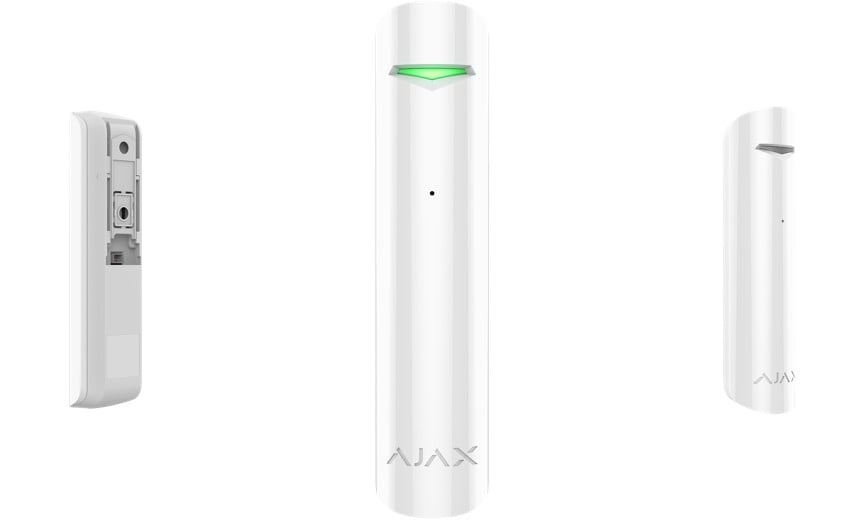 AJAX SYSTEMS Ajax Systems 38109.05.WH1 GlassProtect Jeweller - rilevatore di rottura vetro wireless - bianco - ALLARMI E SENSORI DOMESTICI | TecnoCARE.net Sabaudia, Latina, Terracina, San Felice Circeo e Pontinia