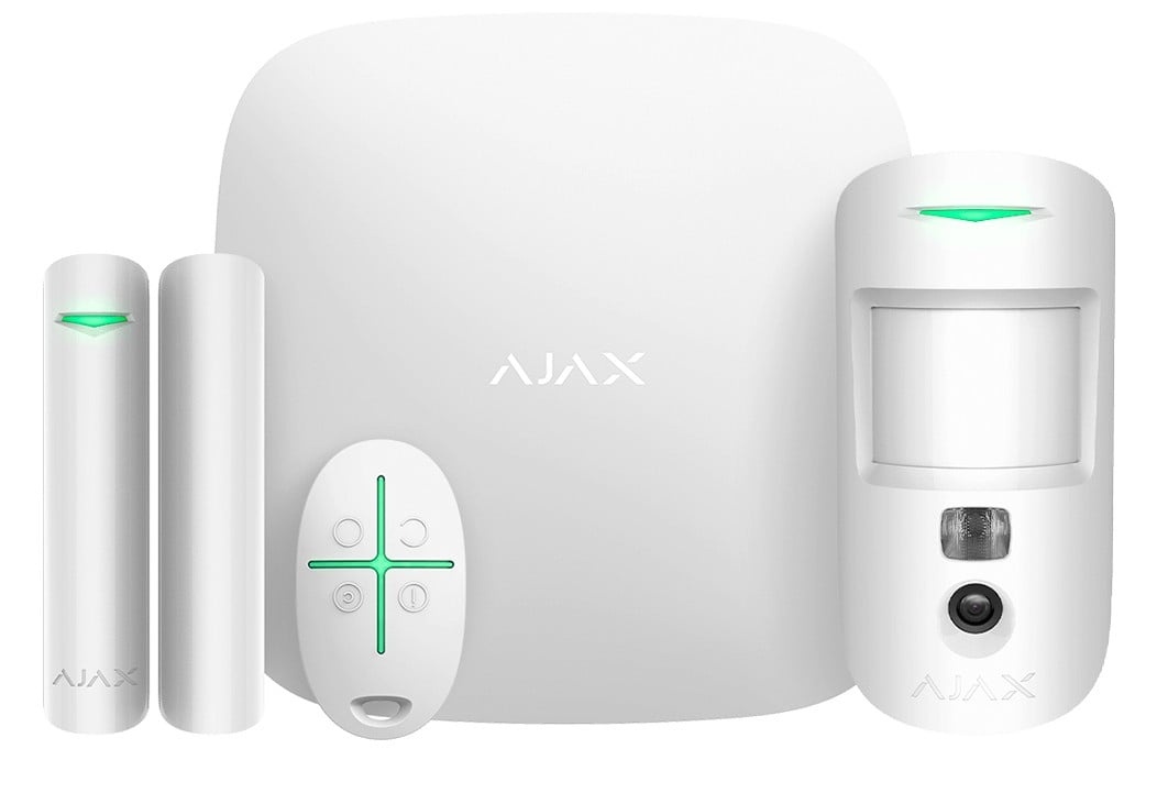 AJAX SYSTEMS Ajax Systems 38172.58.WH1 Sistema di allarme wireless set StarterKit Cam (Hub2+sensore di movimento Cam+sensore magnetico+telecomando) bianco - DISPOSITIVI SMART PER LA CASA | TecnoCARE.net Sabaudia, Latina, Terracina, San Felice Circeo e Pontinia