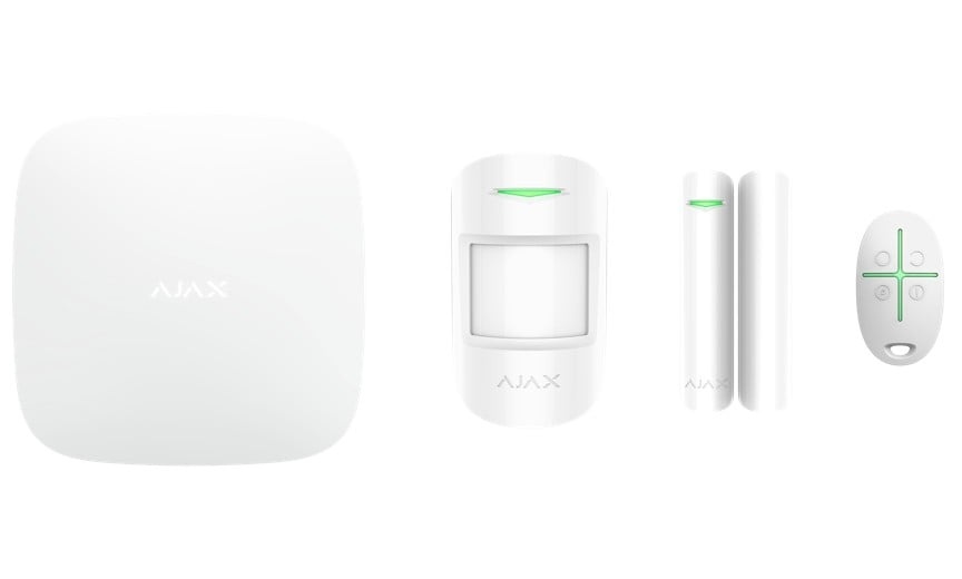 AJAX SYSTEMS Ajax Systems 38168.56.WH1 Sistema di allarme wireless set StarterKit (Hub + sensore di movimento PIR + sensore magnetico + telecomando) bianco - DISPOSITIVI SMART PER LA CASA | TecnoCARE.net Sabaudia, Latina, Terracina, San Felice Circeo e Pontinia