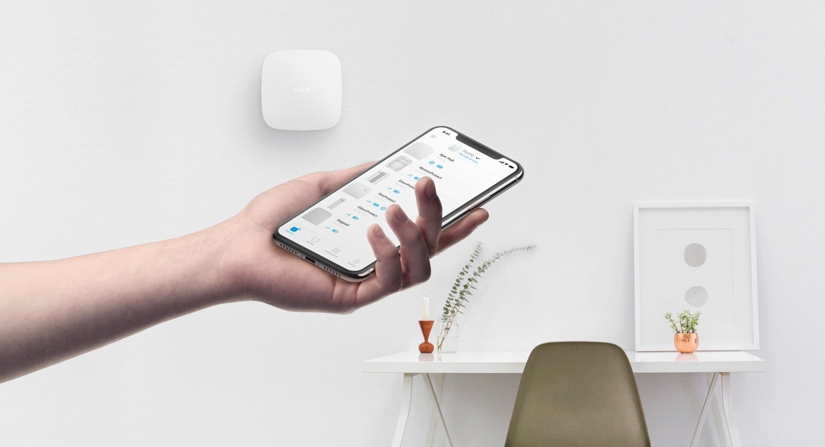 AJAX SYSTEMS Ajax Systems 38168.56.WH1 Sistema di allarme wireless set StarterKit (Hub + sensore di movimento PIR + sensore magnetico + telecomando) bianco - DISPOSITIVI SMART PER LA CASA | TecnoCARE.net Sabaudia, Latina, Terracina, San Felice Circeo e Pontinia