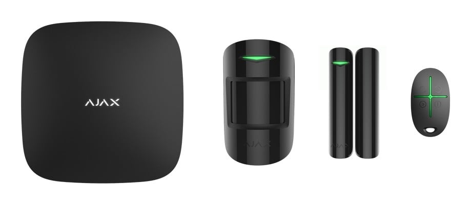 AJAX SYSTEMS Ajax Systems 38169.56.BL1 Sistema di allarme wireless StarterKit (Hub + sensore di movimento PIR + sensore magnetico + telecomando) nero - DISPOSITIVI SMART PER LA CASA | TecnoCARE.net Sabaudia, Latina, Terracina, San Felice Circeo e Pontinia