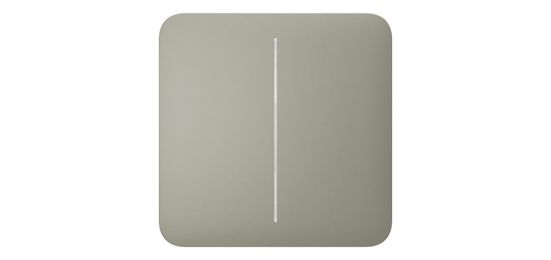 AJAX SYSTEMS Ajax Systems 52152.144.OL SoloButton (2-gang) [55] - oliva - DISPOSITIVI SMART PER LA CASA | TecnoCARE.net Sabaudia, Latina, Terracina, San Felice Circeo e Pontinia