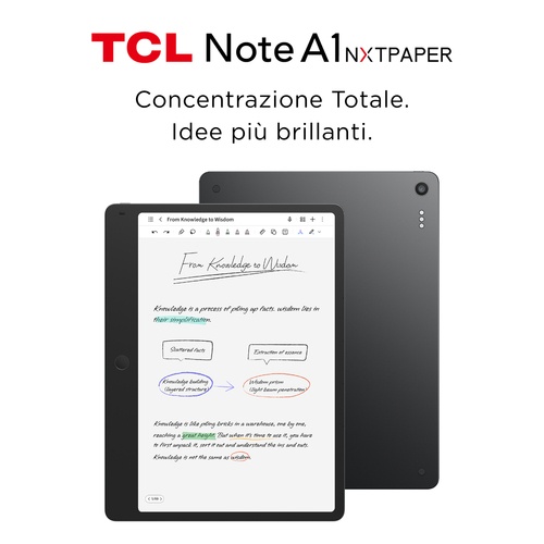 TCL TCL TABLET PC NOTE A1 NXTPAPER 11,5 2.2K 120MHZ  GREY T-PEN PRO + MAGNETIC FLIP CASE - TABLET PC | TecnoCARE.net Sabaudia, Latina, Terracina, San Felice Circeo e Pontinia
