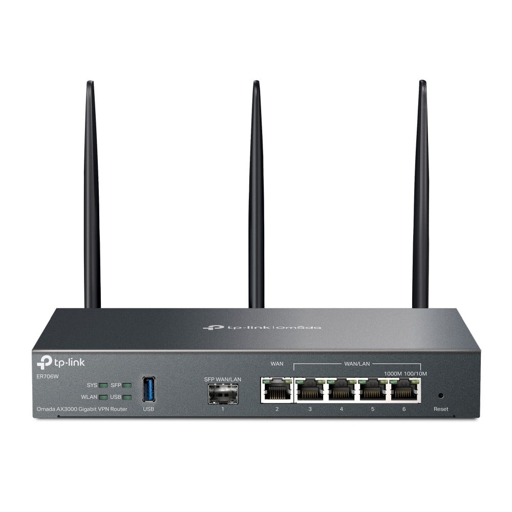 TP-LINK TP-Link Omada ER706W router wireless Gigabit Ethernet Dual-band (2.4 GHz/5 GHz) Nero - RETI | TecnoCARE.net Sabaudia, Latina, Terracina, San Felice Circeo e Pontinia