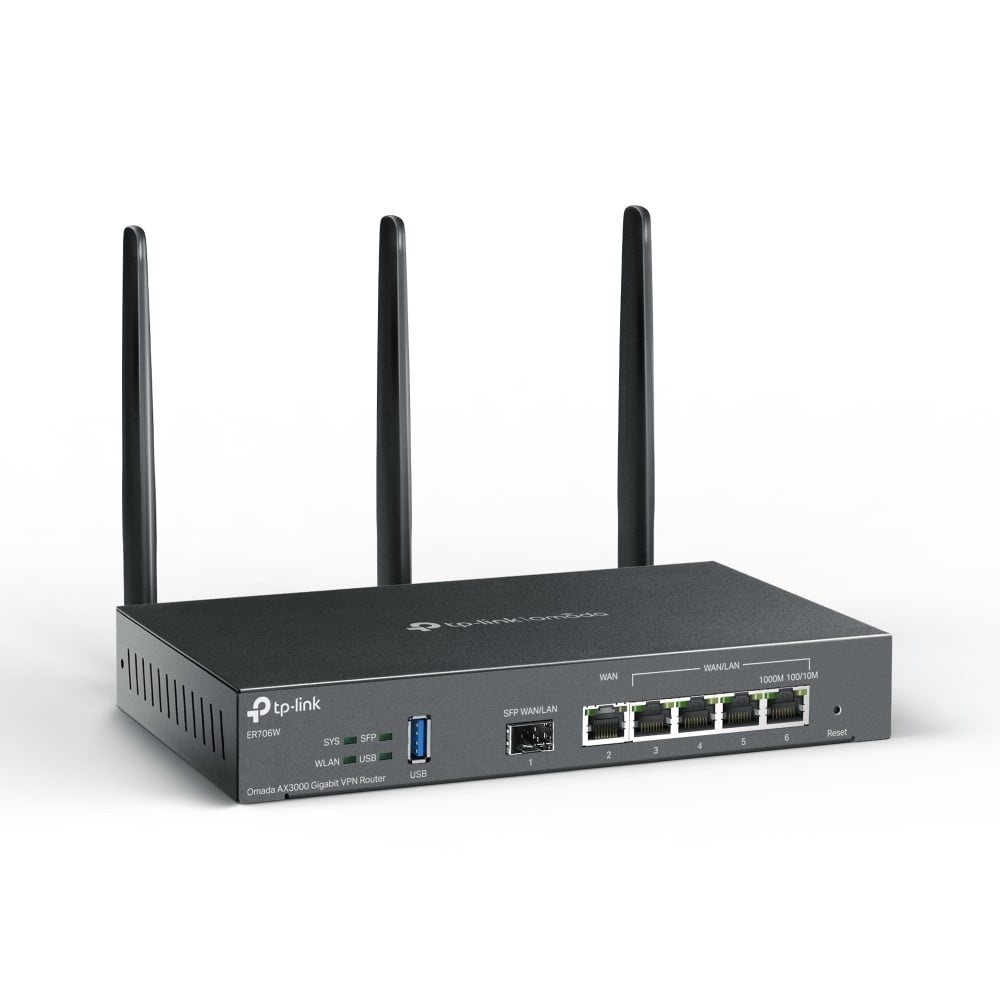 TP-LINK TP-Link Omada ER706W router wireless Gigabit Ethernet Dual-band (2.4 GHz/5 GHz) Nero - RETI | TecnoCARE.net Sabaudia, Latina, Terracina, San Felice Circeo e Pontinia