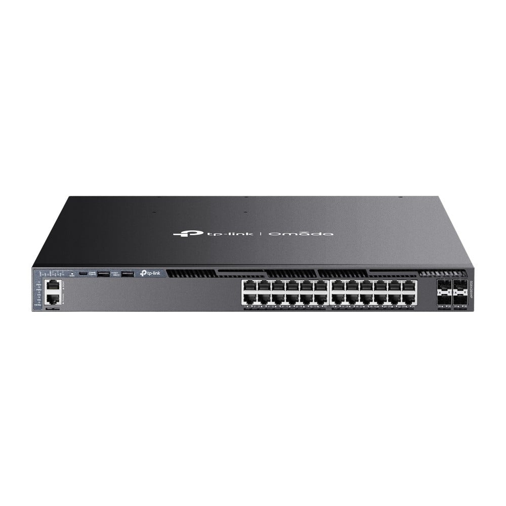 TP-LINK TP-Link Omada SG6428XHP switch di rete Gestito L3 Gigabit Ethernet (10/100/1000) Supporto Power over Ethernet (PoE) 1U Nero - RETI | TecnoCARE.net Sabaudia, Latina, Terracina, San Felice Circeo e Pontinia
