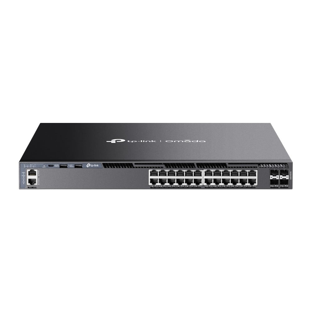 TP-LINK TP-Link Omada SG6428X switch di rete Gestito L3 Gigabit Ethernet (10/100/1000) 1U Nero - RETI | TecnoCARE.net Sabaudia, Latina, Terracina, San Felice Circeo e Pontinia