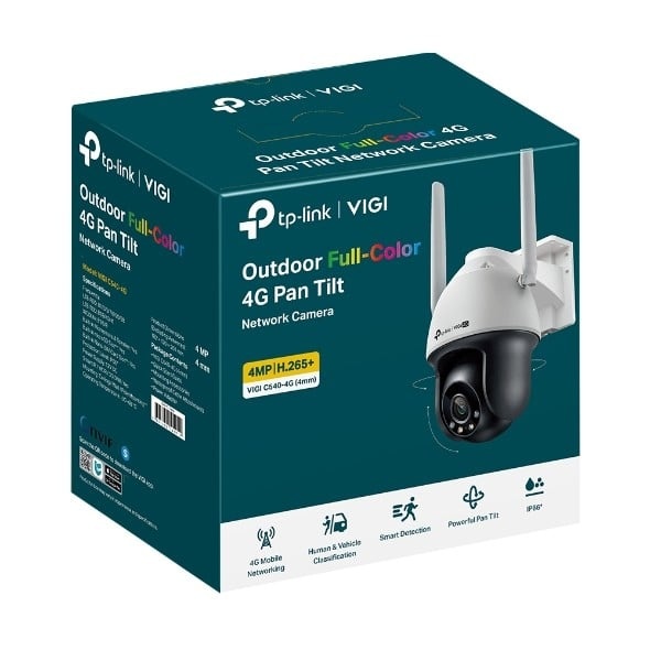 TP-LINK TP-Link VIGI C540-4G(4mm) 4MP 4G LTE Full-Color Wi-Fi Pan/Tilt Network Camera - SISTEMI DI SORVEGLIANZA | TecnoCARE.net Sabaudia, Latina, Terracina, San Felice Circeo e Pontinia