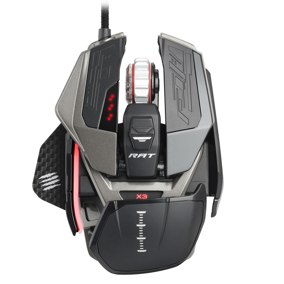 MAD CATZ Mad Catz R.A.T. PRO X3 Optical Gaming Mouse - Black - ACCESSORI GAMING | TecnoCARE.net Sabaudia, Latina, Terracina, San Felice Circeo e Pontinia