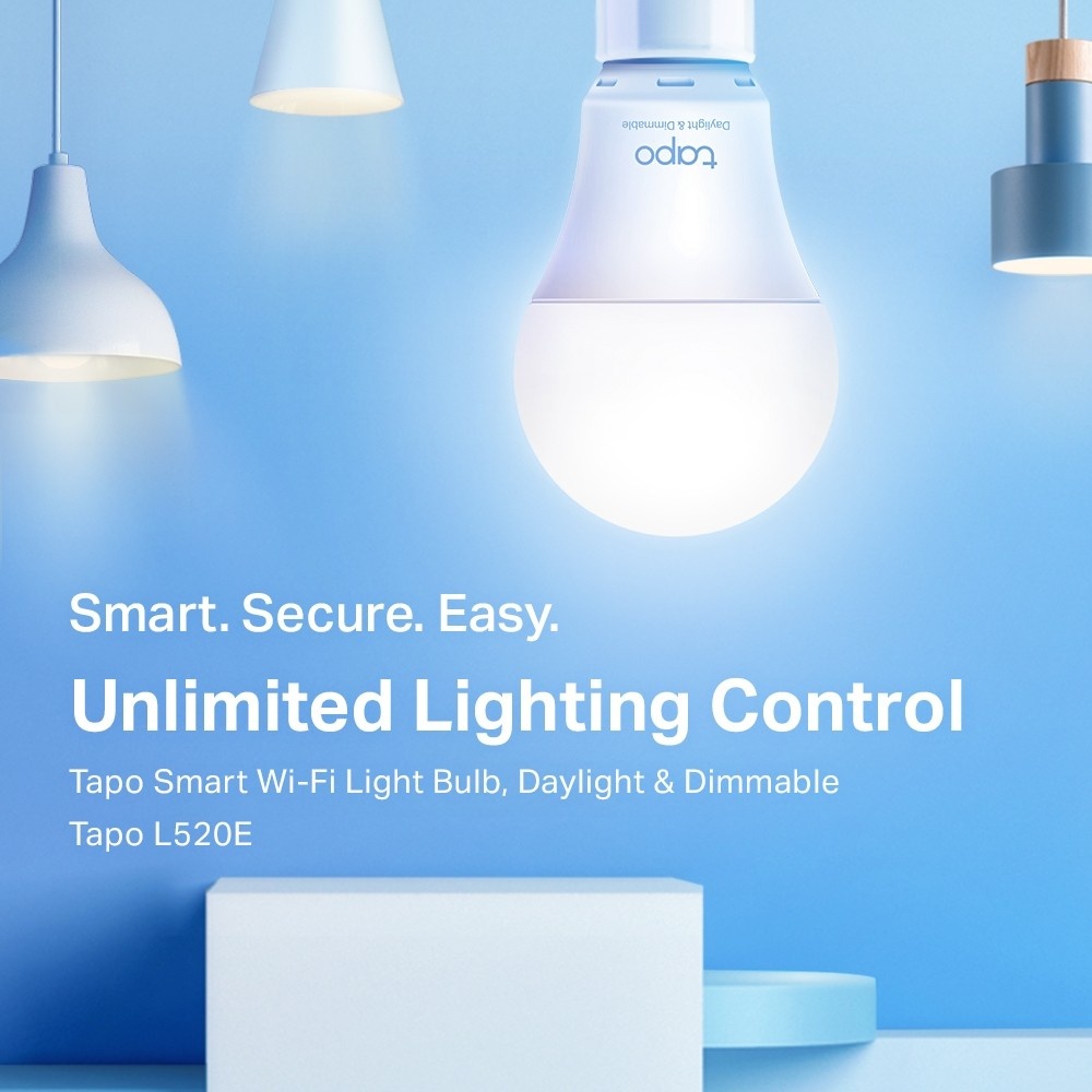 TP-LINK TP-Link Tapo L520E Lampadina intelligente Wi-Fi 8 W - ACCESSORI PER APPARECCHIATURE DI TELECOMUNICAZIONE | TecnoCARE.net Sabaudia, Latina, Terracina, San Felice Circeo e Pontinia