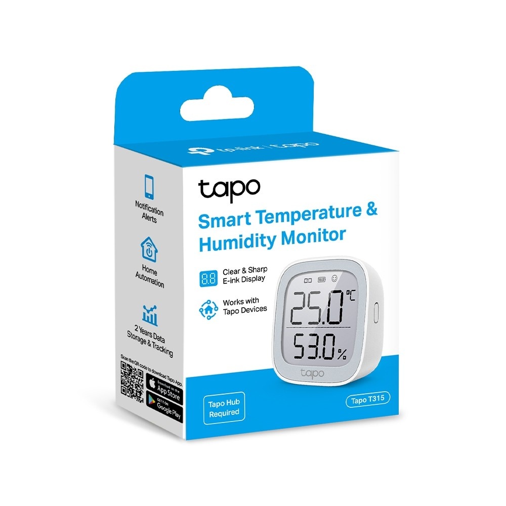 TP-LINK TP-Link Tapo T315 Interno Temperature & humidity sensor Libera installazione Wireless - ALLARMI E SENSORI DOMESTICI | TecnoCARE.net Sabaudia, Latina, Terracina, San Felice Circeo e Pontinia