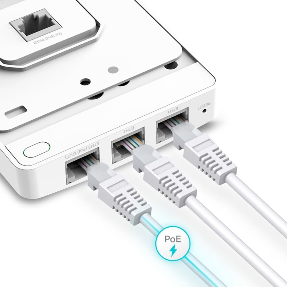 TP-LINK TP-Link Omada EAP615-WALL punto accesso WLAN 1774 Mbit/s Bianco Supporto Power over Ethernet (PoE) - RETI | TecnoCARE.net Sabaudia, Latina, Terracina, San Felice Circeo e Pontinia