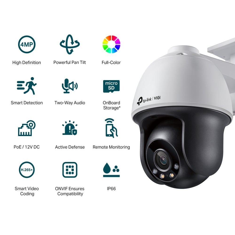 TP-LINK TP-Link VIGI C540 Torretta Telecamera di sicurezza IP Interno e esterno 2560 x 1440 Pixel Soffitto/muro - SISTEMI DI SORVEGLIANZA | TecnoCARE.net Sabaudia, Latina, Terracina, San Felice Circeo e Pontinia