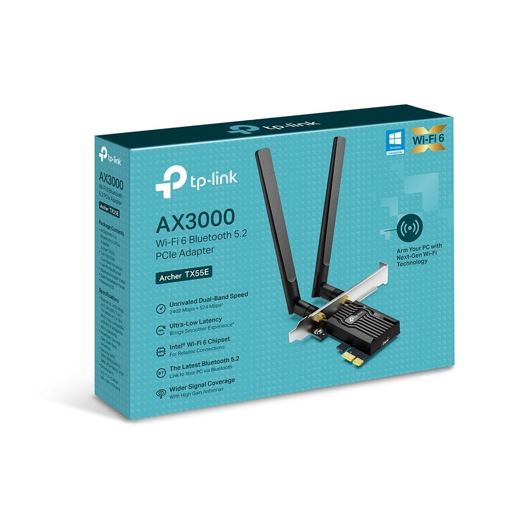 TP-LINK TP-Link Archer TX55E WLAN / Bluetooth 2402 Mbit/s - COMPONENTI | TecnoCARE.net Sabaudia, Latina, Terracina, San Felice Circeo e Pontinia
