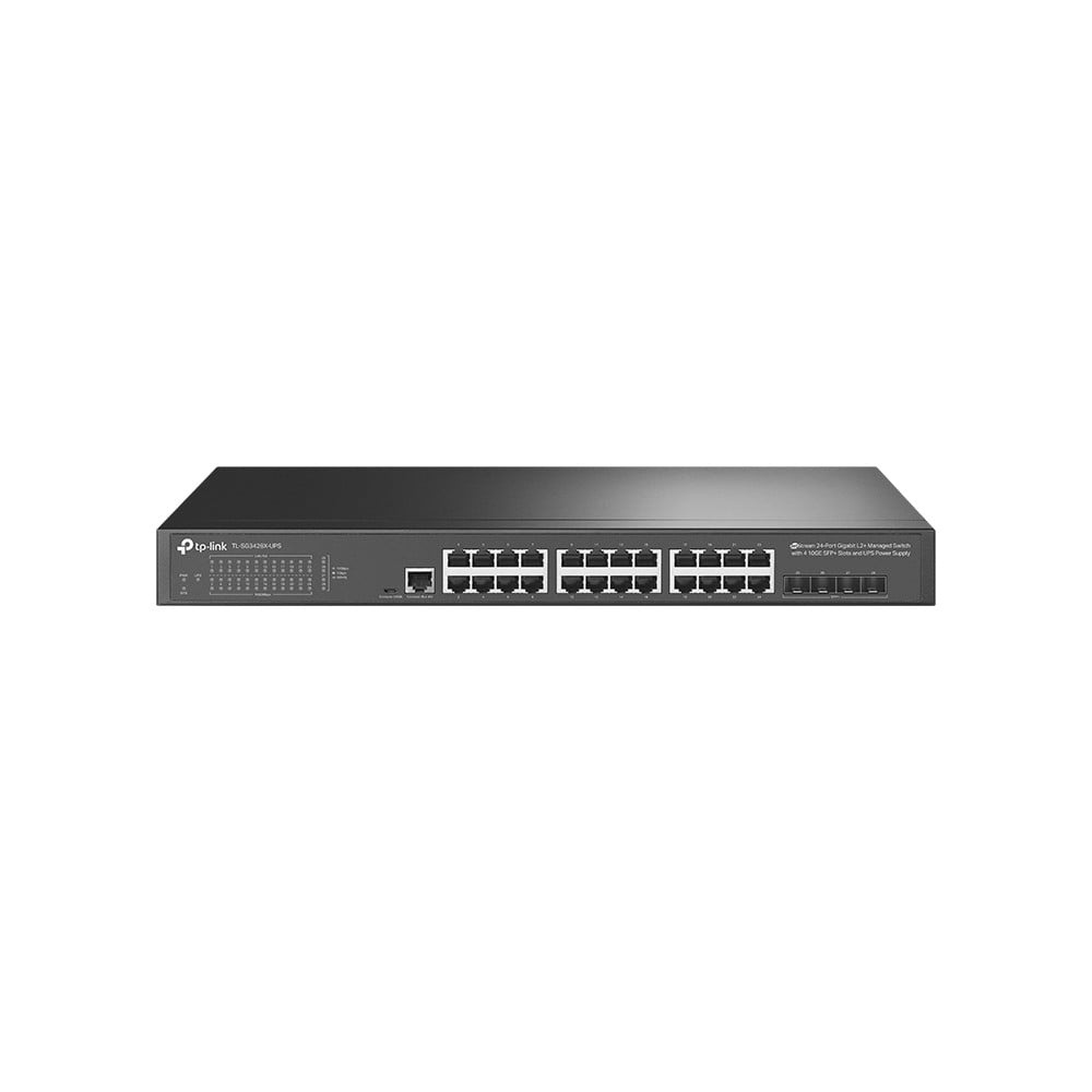 TP-LINK TP-Link JetStream TL-SG3428X-UPS switch di rete Gestito L2+/L3 Gigabit Ethernet (10/100/1000) 1U Nero - RETI | TecnoCARE.net Sabaudia, Latina, Terracina, San Felice Circeo e Pontinia