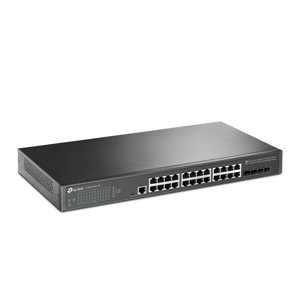 TP-LINK TP-Link JetStream TL-SG3428X-UPS switch di rete Gestito L2+/L3 Gigabit Ethernet (10/100/1000) 1U Nero - RETI | TecnoCARE.net Sabaudia, Latina, Terracina, San Felice Circeo e Pontinia