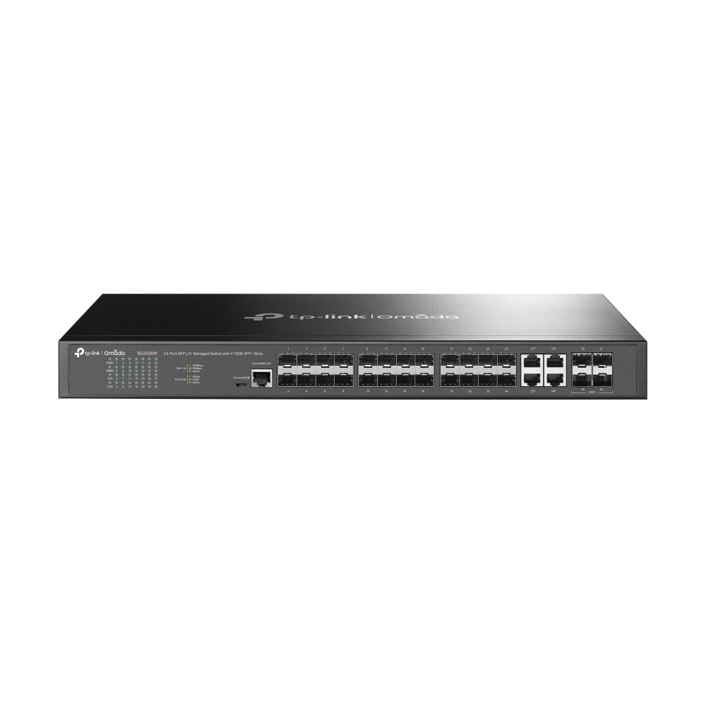TP-LINK TP-Link SG3428XF (TL-SG3428XF) JetStream™ 24-Port SFP L2+ Managed Switch with 4 10GE SFP+ Slots - RETI | TecnoCARE.net Sabaudia, Latina, Terracina, San Felice Circeo e Pontinia