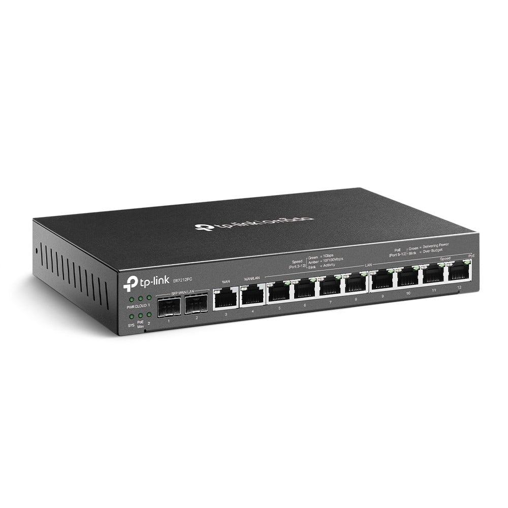 TP-LINK TP-Link Omada ER7212PC router cablato Gigabit Ethernet Nero - RETI | TecnoCARE.net Sabaudia, Latina, Terracina, San Felice Circeo e Pontinia