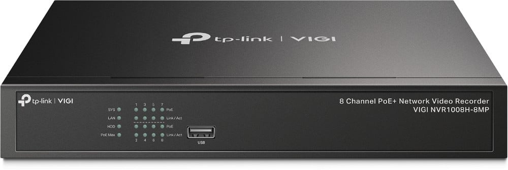 TP-LINK TP-Link VIGI NVR1008H-8MP Videoregistratore di rete (NVR) Nero - SISTEMI DI SORVEGLIANZA | TecnoCARE.net Sabaudia, Latina, Terracina, San Felice Circeo e Pontinia
