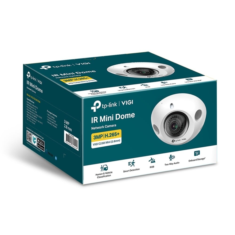 TP-LINK TP-Link VIGI C230I MINI(2.8MM) telecamera di sorveglianza Cupola Telecamera di sicurezza IP Interno e esterno 2304 x 1296 Pixel Soffitto - SISTEMI DI SORVEGLIANZA | TecnoCARE.net Sabaudia, Latina, Terracina, San Felice Circeo e Pontinia