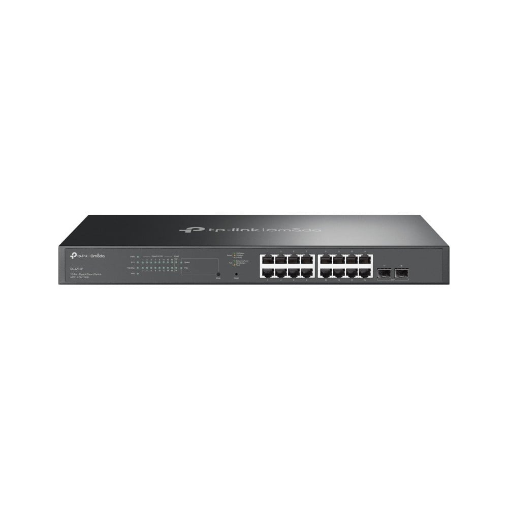TP-LINK TP-Link SG2218P (TL-SG2218P) JetStream™ 18-Port Gigabit Smart Switch with 16-Port PoE+ - RETI | TecnoCARE.net Sabaudia, Latina, Terracina, San Felice Circeo e Pontinia