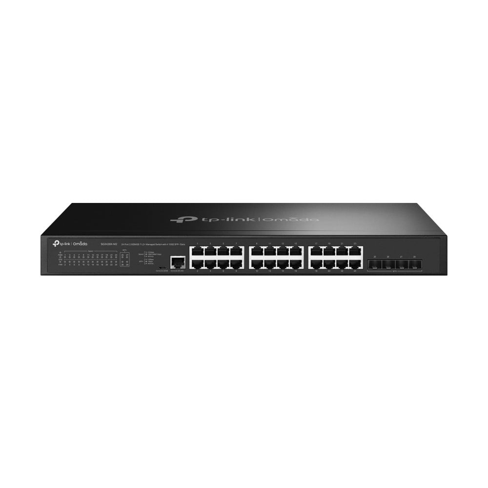 TP-LINK TP-Link SG3428X-M2 (TL-SG3428X-M2) JetStream™ 24-Port 2.5GBASE-T L2+ Managed Switch with 4 10GE SFP+ Slots - RETI | TecnoCARE.net Sabaudia, Latina, Terracina, San Felice Circeo e Pontinia