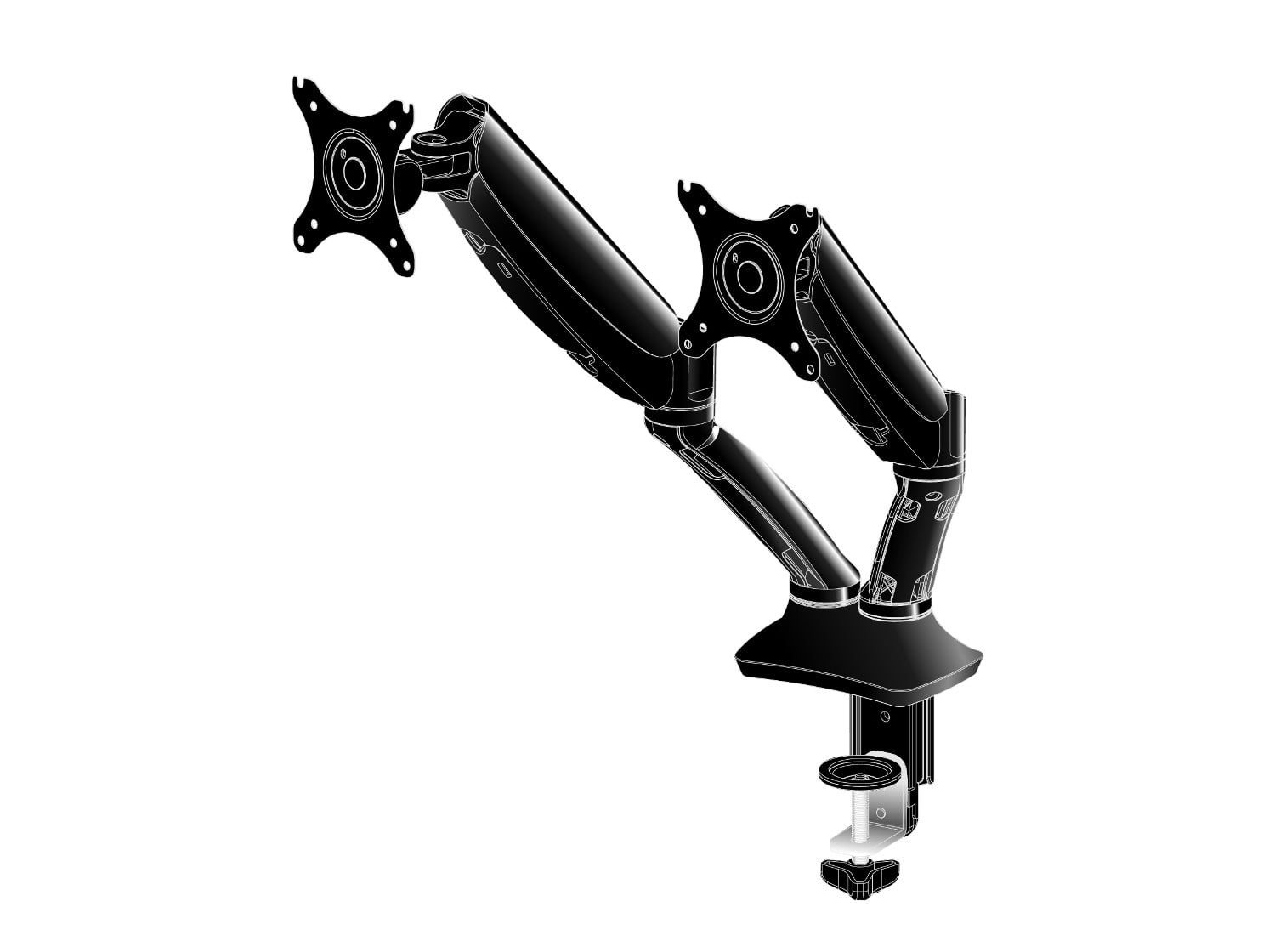 IIYAMA iiyama DS3002C-B1 Supporti a parete per TV 68,6 cm (27") Scrivania Nero - MONITOR E ACCESSORI | TecnoCARE.net Sabaudia, Latina, Terracina, San Felice Circeo e Pontinia