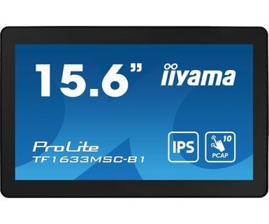 IIYAMA iiyama ProLite TF1633MSC-B1 Monitor PC 39,6 cm (15.6") 1920 x 1080 Pixel Full HD Touch screen Nero - MONITOR E ACCESSORI | TecnoCARE.net Sabaudia, Latina, Terracina, San Felice Circeo e Pontinia
