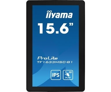 IIYAMA iiyama ProLite TF1633MSC-B1 Monitor PC 39,6 cm (15.6") 1920 x 1080 Pixel Full HD Touch screen Nero - MONITOR E ACCESSORI | TecnoCARE.net Sabaudia, Latina, Terracina, San Felice Circeo e Pontinia
