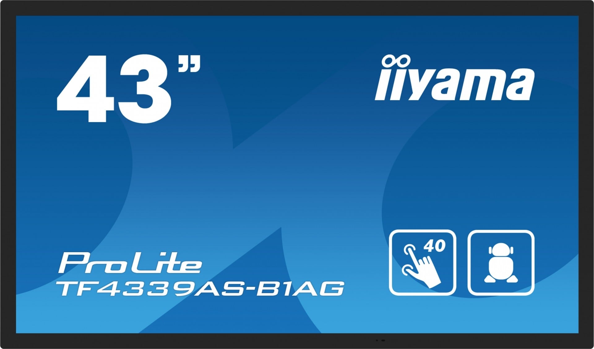 IIYAMA iiyama TF4339AS-B1AG Monitor PC 108 cm (42.5") 3840 x 2160 Pixel 4K Ultra HD LED Touch screen Nero - MONITOR E ACCESSORI | TecnoCARE.net Sabaudia, Latina, Terracina, San Felice Circeo e Pontinia