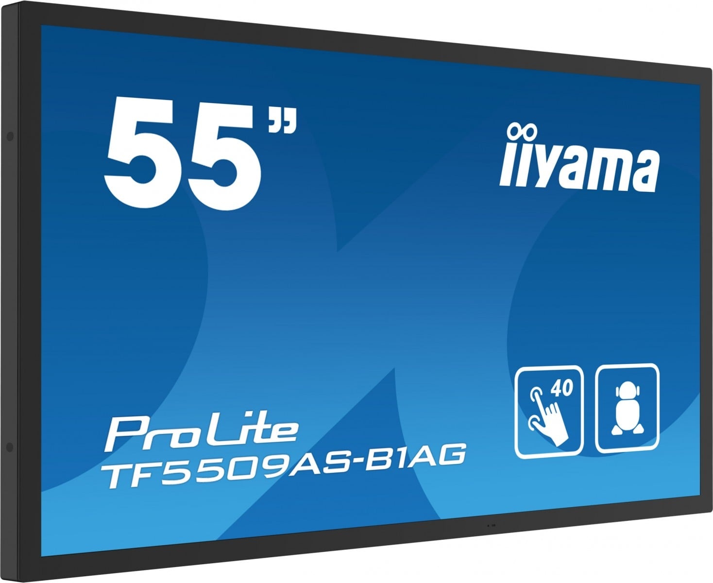 IIYAMA iiyama TF5539AS-B1AG visualizzatore di messaggi Design chiosco 138,7 cm (54.6") LED 435 cd/m² 4K Ultra HD Nero Touch screen Processore integrato Android 11 24/7 - MONITOR E ACCESSORI | TecnoCARE.net Sabaudia, Latina, Terracina, San Felice Circeo e Pontinia