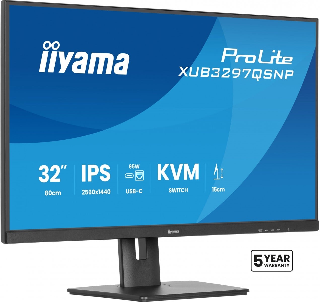 IIYAMA iiyama XUB3297QSNP-B1 32" pannello IPS 2560x1440 350cd/m Dock USB-C LAN/95W PD/DP-OUT KVM USB 3x3.2+1xC 1ms - MONITOR E ACCESSORI | TecnoCARE.net Sabaudia, Latina, Terracina, San Felice Circeo e Pontinia