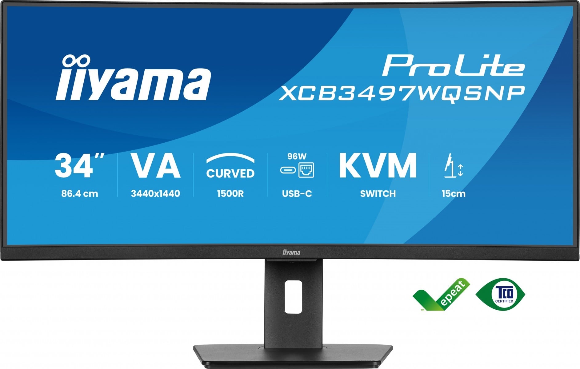 IIYAMA iiyama XCB3497WQSNP-B1 34" UW Curvo VA-panel 3440x1440 120Hz 350cd/m2 04ms Altoparlanti Dock USB-C DisplayPort 2xHDMI - MONITOR E ACCESSORI | TecnoCARE.net Sabaudia, Latina, Terracina, San Felice Circeo e Pontinia