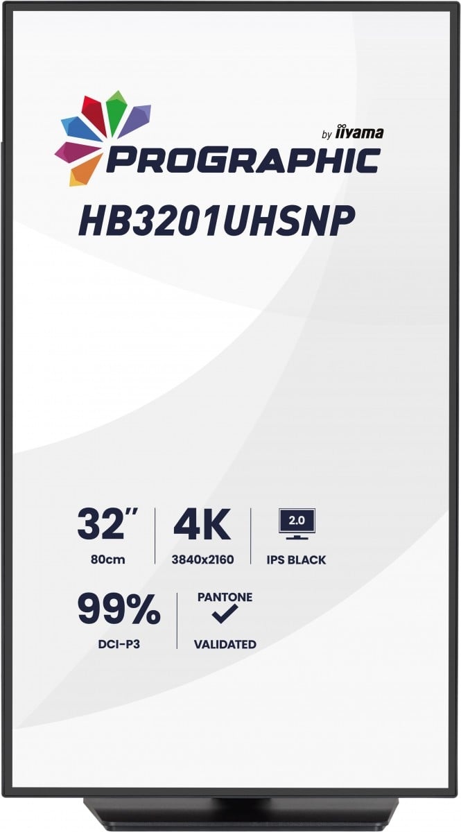 IIYAMA iiyama ProGraphic HB3201UHSNP-B1 Monitor PC 80 cm (31.5") 3840 x 2160 Pixel 4K Ultra HD Nero - MONITOR E ACCESSORI | TecnoCARE.net Sabaudia, Latina, Terracina, San Felice Circeo e Pontinia