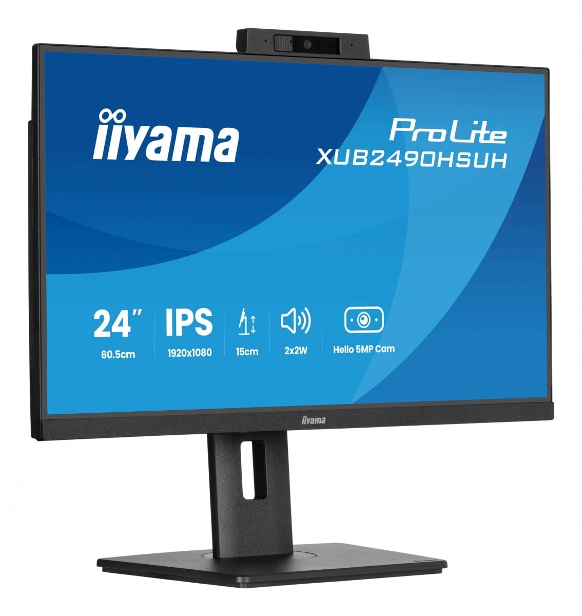 IIYAMA iiyama 24" pannello IPS 1920x1080 Windows Hello Webcam 5MP Autofocus supporto regolabile in altezza 15cm 4ms 250cd/m2 Altoparlanti HDMI DP - MONITOR E ACCESSORI | TecnoCARE.net Sabaudia, Latina, Terracina, San Felice Circeo e Pontinia