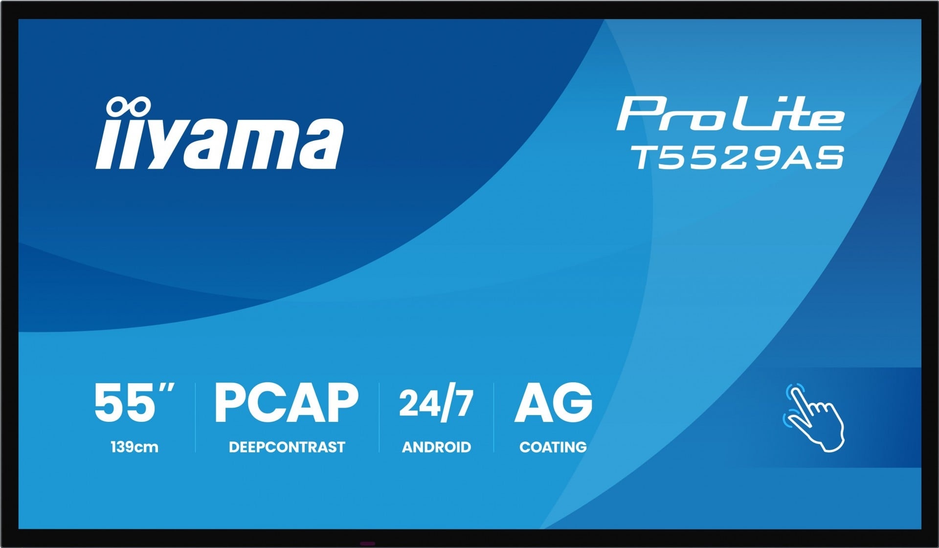 IIYAMA iiyama T5529AS-B1AG 55" All-In-One Display Interattivo 3840x2160 4K UHD 4GB RAM 32GB Memoria Android 14 2xHDMI+USB-C VESA 300x400 - MONITOR E ACCESSORI | TecnoCARE.net Sabaudia, Latina, Terracina, San Felice Circeo e Pontinia