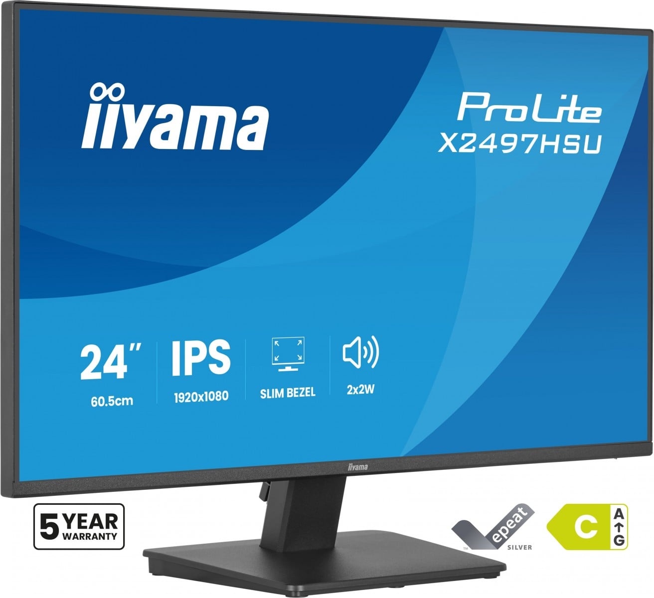IIYAMA iiyama ProLite X2497HSU-B1 Monitor PC 60,5 cm (23.8") 1920 x 1080 Pixel Full HD LED Nero - MONITOR E ACCESSORI | TecnoCARE.net Sabaudia, Latina, Terracina, San Felice Circeo e Pontinia