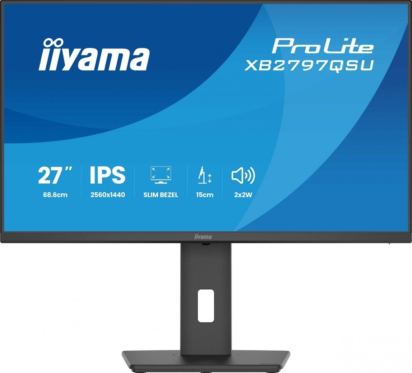IIYAMA iiyama XB2797QSU-B1 Monitor ProLite 27" IPS QHD 75Hz 350cd 1000:1 2xHDMI DP HUB USB HAS - MONITOR E ACCESSORI | TecnoCARE.net Sabaudia, Latina, Terracina, San Felice Circeo e Pontinia