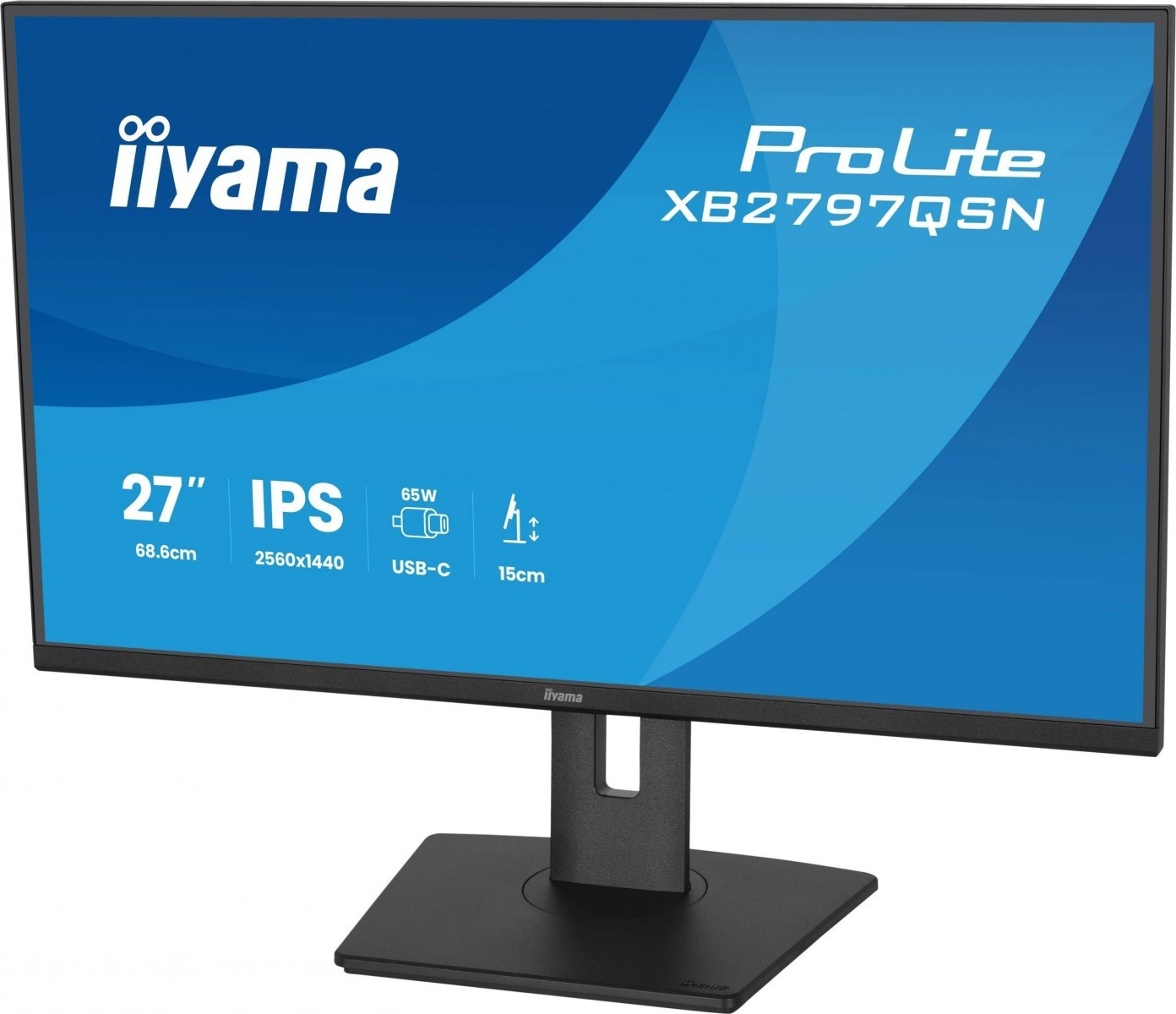 IIYAMA iiyama XB2797QSN-B1 Monitor ProLite 27" IPS QHD 350cd 1ms HAS 150mm HDMI DP USB-C Dock 65W 4xUSB LAN - MONITOR E ACCESSORI | TecnoCARE.net Sabaudia, Latina, Terracina, San Felice Circeo e Pontinia