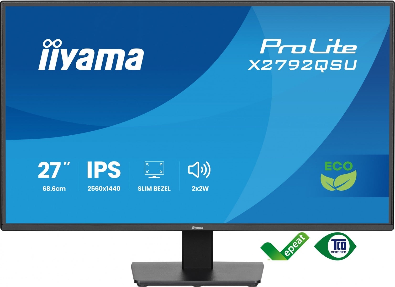 IIYAMA iiyama ProLite X2792QSU-B1 Monitor PC 68,6 cm (27") 2560 x 1440 Pixel Quad HD LED Nero - MONITOR E ACCESSORI | TecnoCARE.net Sabaudia, Latina, Terracina, San Felice Circeo e Pontinia
