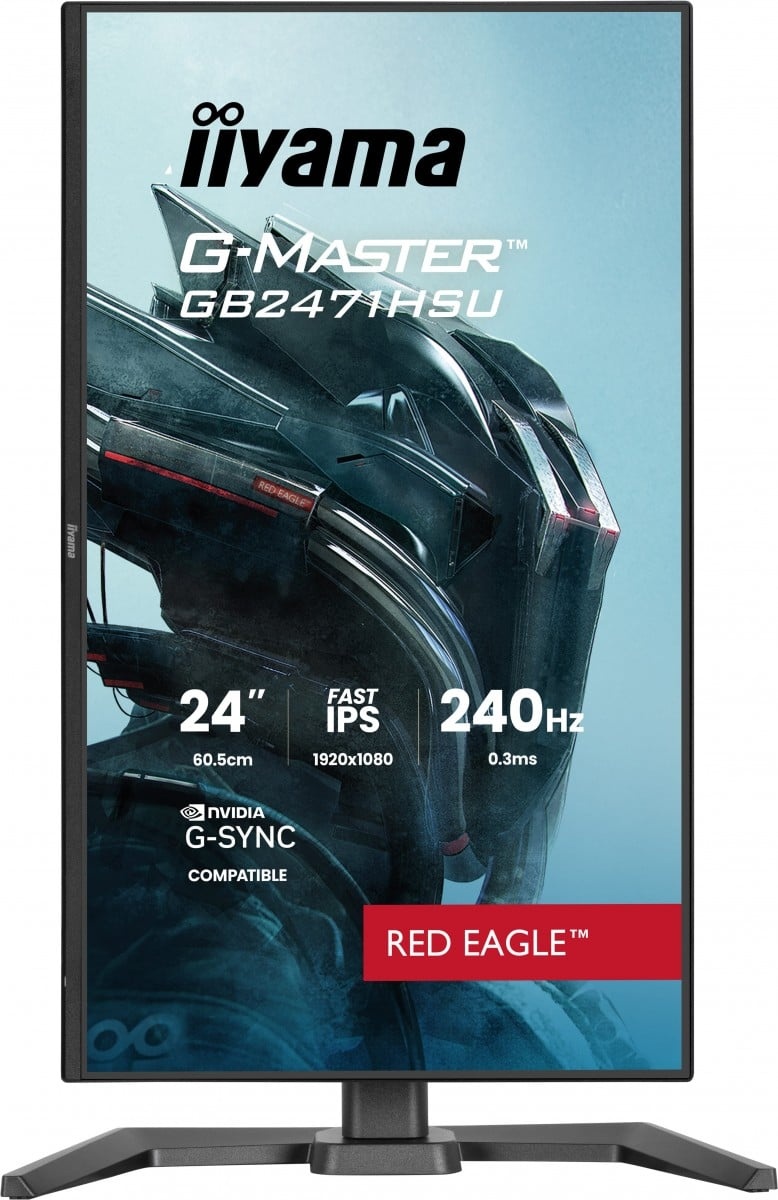 IIYAMA iiyama GB2471HSU-B1 Monitor da gioco G-Master 23,8" IPS FHD 240Hz 2xHDMI DP USB 3.2 USB-C Adaptive G-SYNC - MONITOR E ACCESSORI | TecnoCARE.net Sabaudia, Latina, Terracina, San Felice Circeo e Pontinia