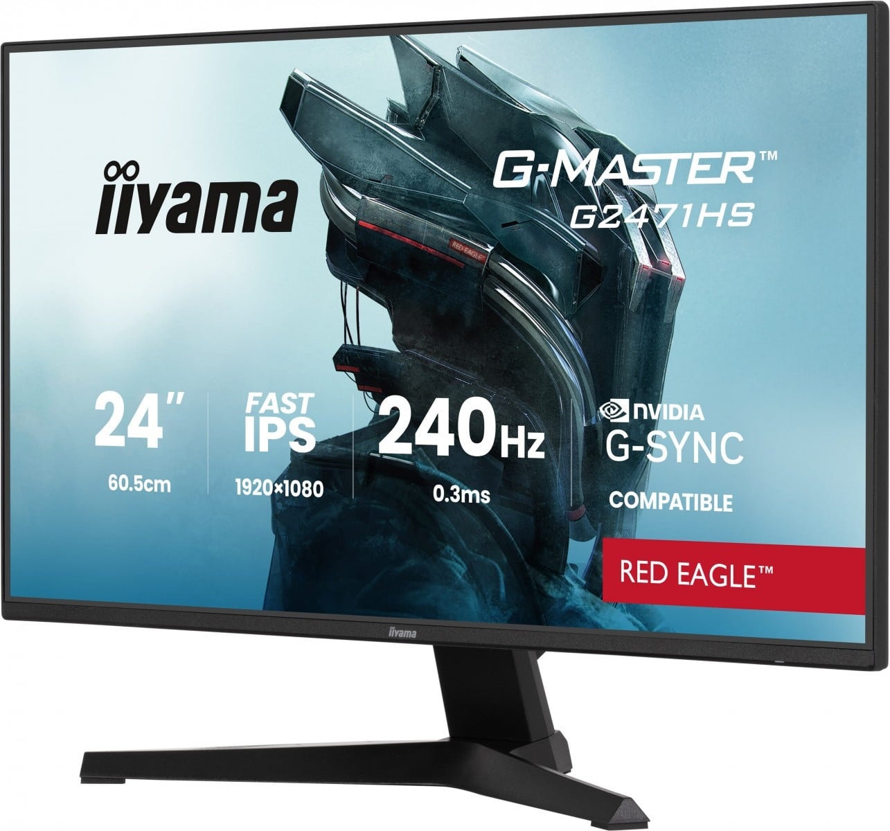 IIYAMA iiyama G-MASTER G2471HS-B1 Monitor PC 60,5 cm (23.8") 1920 x 1080 Pixel Full HD Nero - MONITOR E ACCESSORI | TecnoCARE.net Sabaudia, Latina, Terracina, San Felice Circeo e Pontinia
