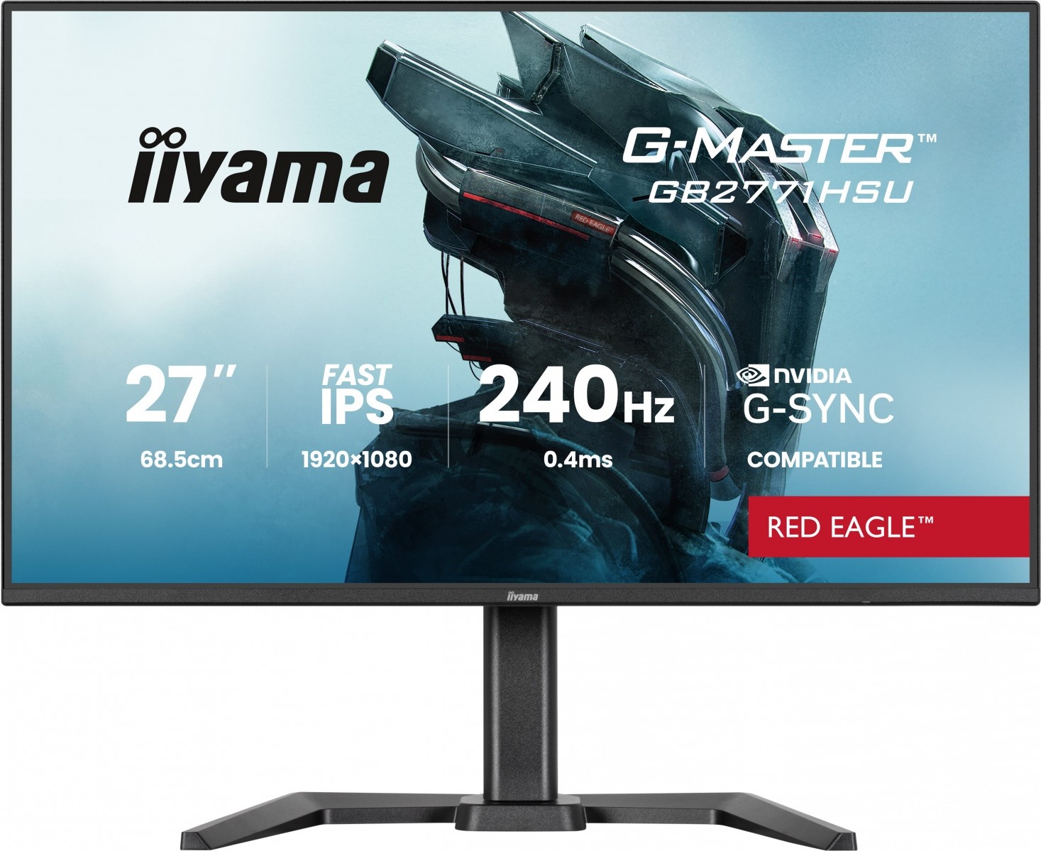 IIYAMA iiyama GB2771HSU-B1 Monitor da gioco G-Master 27" Fast IPS FHD 240Hz 0,4ms DP 2xHDMI HAS USB-C Adaptive G-SYNC - MONITOR E ACCESSORI | TecnoCARE.net Sabaudia, Latina, Terracina, San Felice Circeo e Pontinia