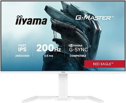 IIYAMA iiyama GB2771QSU-W1 Monitor da gioco G-Master 27" Fast IPS QHD 200Hz 0,5ms 2xHDMI DP HAS Adaptive G-SYNC bianco - MONITOR E ACCESSORI | TecnoCARE.net Sabaudia, Latina, Terracina, San Felice Circeo e Pontinia