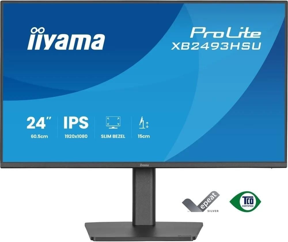 IIYAMA iiyama XB2493HSU-B1 Monitor ProLite 23,8" IPS FHD 350cd 1500:1 HDMI DP 2x2W 2xUSB HAS 150mm PIVOT - MONITOR E ACCESSORI | TecnoCARE.net Sabaudia, Latina, Terracina, San Felice Circeo e Pontinia