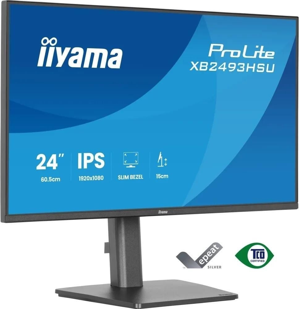 IIYAMA iiyama XB2493HSU-B1 Monitor ProLite 23,8" IPS FHD 350cd 1500:1 HDMI DP 2x2W 2xUSB HAS 150mm PIVOT - MONITOR E ACCESSORI | TecnoCARE.net Sabaudia, Latina, Terracina, San Felice Circeo e Pontinia